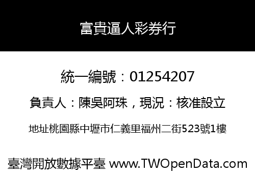 富貴逼人彩券行
