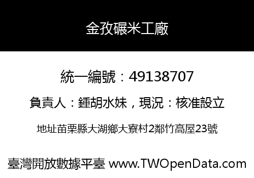 金孜碾米工廠