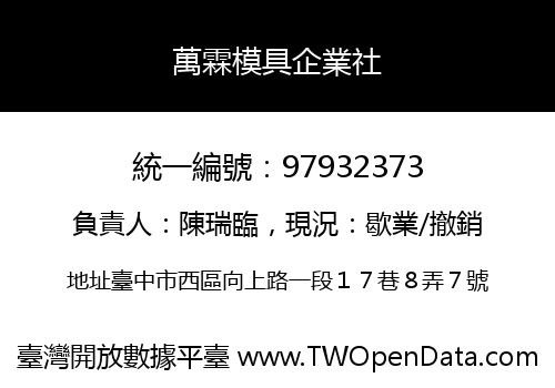 萬霖模具企業社