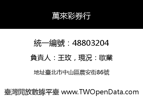 萬來彩券行