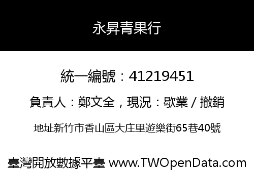 永昇青果行