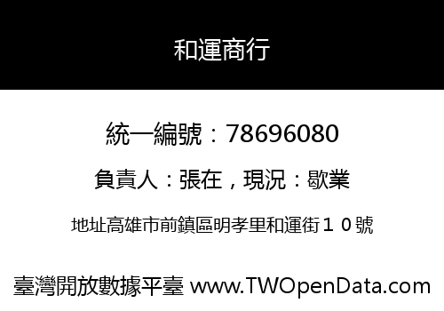 和運商行