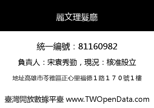 麗文理髮廳