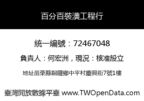 百分百裝潢工程行
