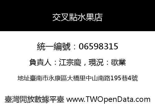 交叉點水果店