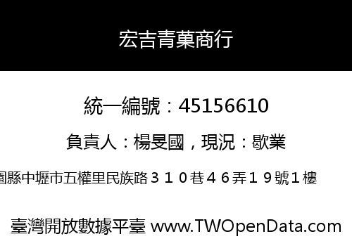 宏吉青菓商行