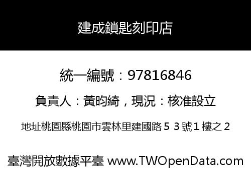 建成鎖匙刻印店