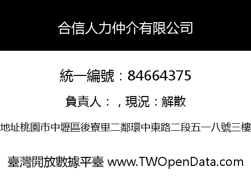 合信人力仲介有限公司