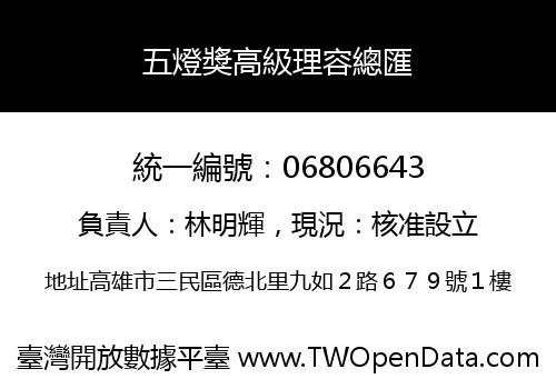 五燈獎高級理容總匯