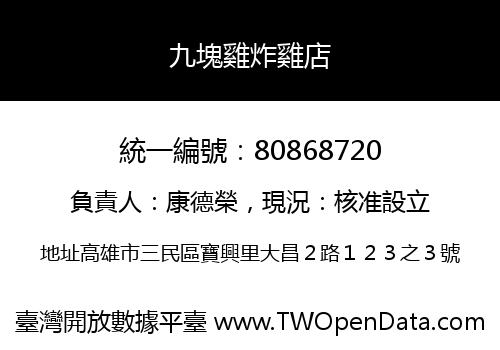 九塊雞炸雞店