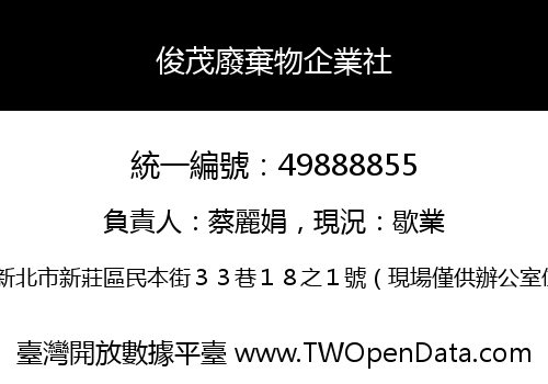 俊茂廢棄物企業社
