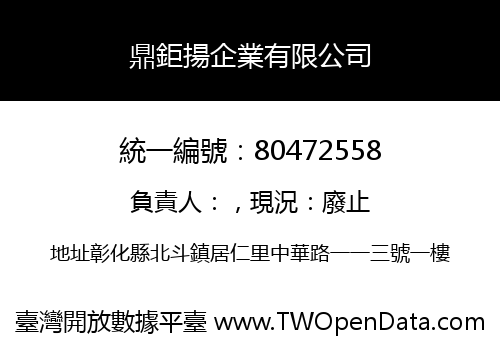 鼎鉅揚企業有限公司