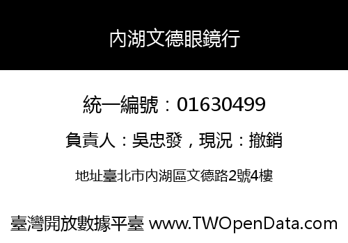 內湖文德眼鏡行