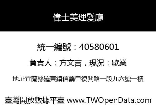 偉士美理髮廳