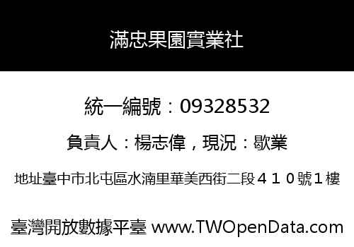 滿忠果園實業社