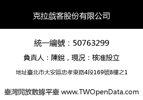 克拉戲客股份有限公司