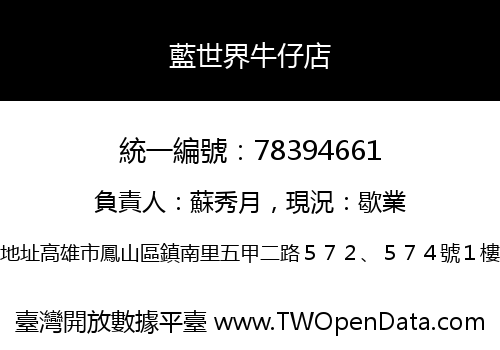 藍世界牛仔店