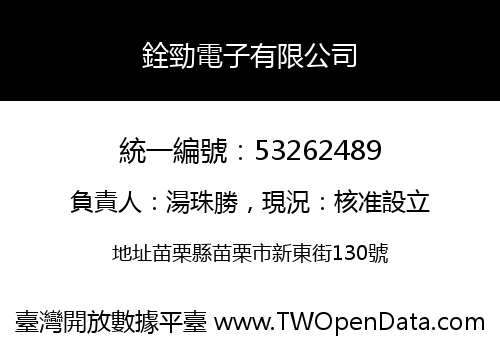 銓勁電子有限公司