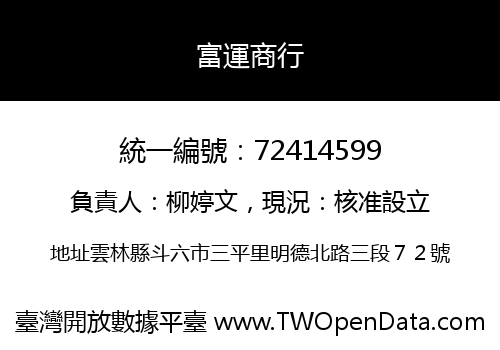 富運商行