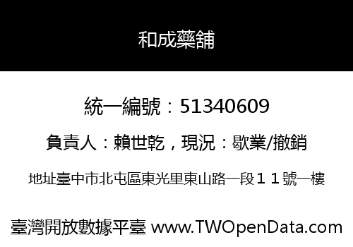 和成藥舖