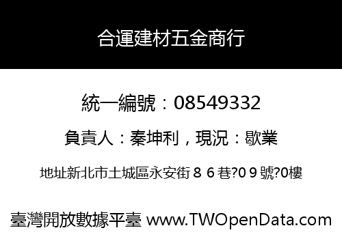 合運建材五金商行