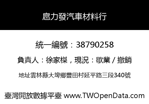扈力發汽車材料行