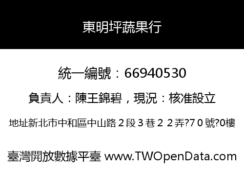 東明坪蔬果行