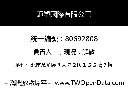 鉅塑國際有限公司