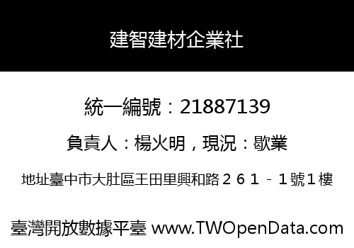 建智建材企業社