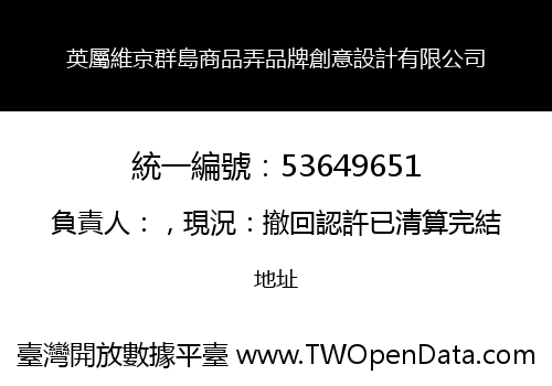 英屬維京群島商品弄品牌創意設計有限公司