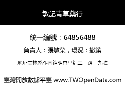 敏記青草藥行