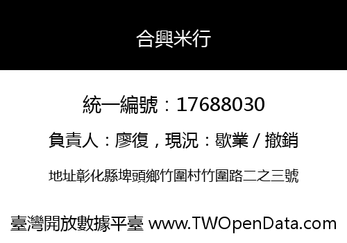 合興米行
