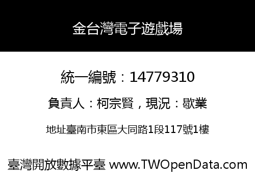 金台灣電子遊戲場