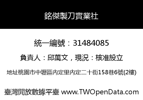 銘傑製刀實業社