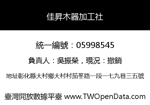 佳昇木器加工社