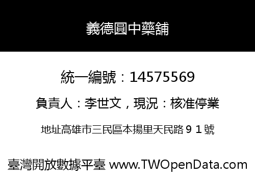義德圓中藥舖