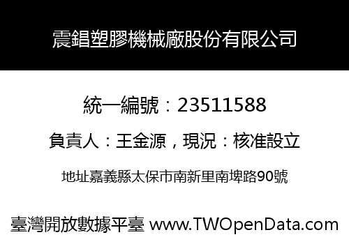 震錩塑膠機械廠股份有限公司