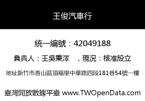 王俊汽車行