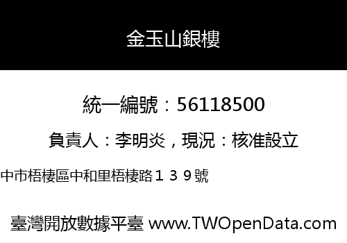 金玉山銀樓