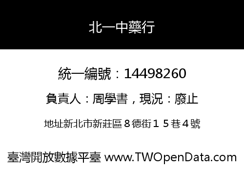北一中藥行