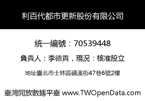 利百代都市更新股份有限公司