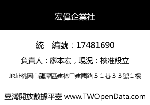 宏偉企業社