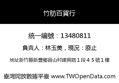 竹舫百貨行