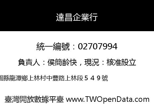 達昌企業行