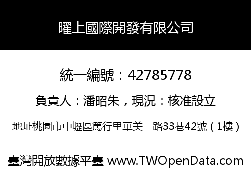 曜上國際開發有限公司