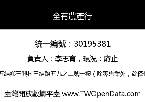 全有農產行