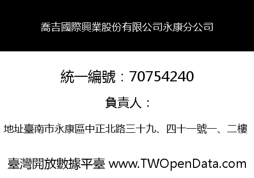 喬吉國際興業股份有限公司永康分公司