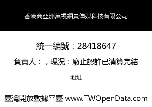 香港商亞洲萬視網景傳媒科技有限公司