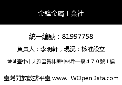 金鋒金屬工業社
