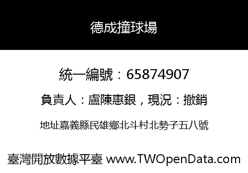 德成撞球場